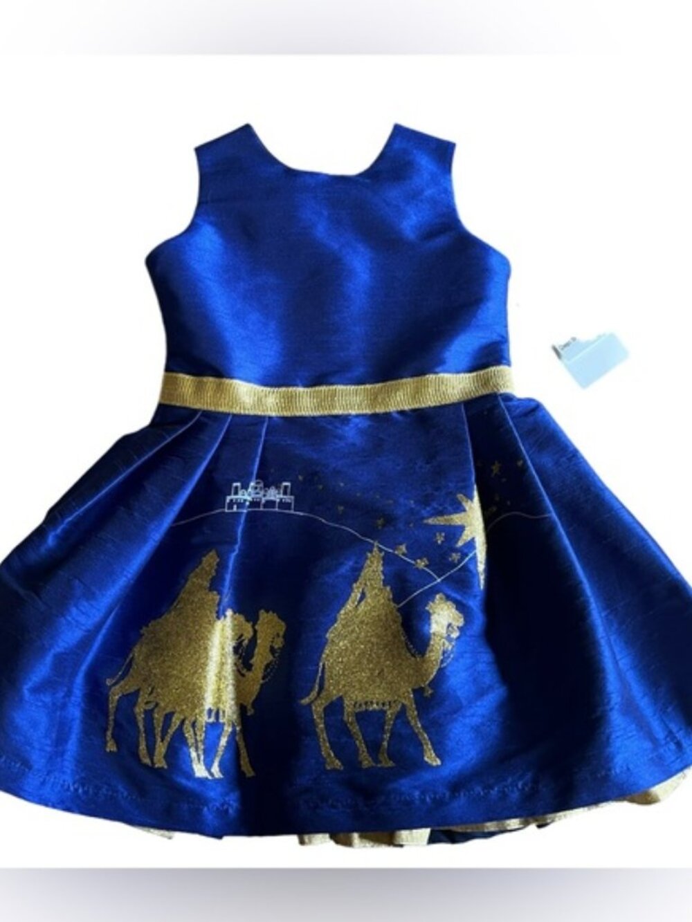 NWT FIVELOAVES TWOFISH x Nordstrom Girls 3 Blue Sleeveless Dress Made in CA, USA